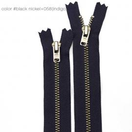 400008 Молния YKK джинсовая металлическая цветная неразъемная_1