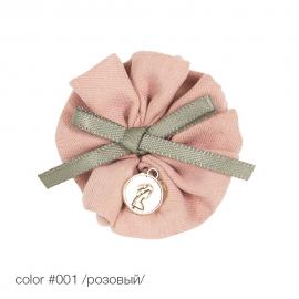 1703/1 Аппликация пришивная бантик с медальоном_1