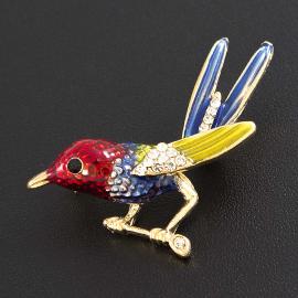 1701/16 Брошь декоративная "КОЛИБРИ"_1