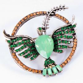 1701/2 Брошь декоративная "ГОЛУБЬ"_1