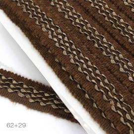 5544 Тесьма шерстяная "ВОЛНА" с кожзаменителем_1